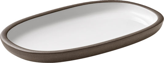 BHS tabletop AG ovale Platte coup weiß 19x11cm für die Gastronomie