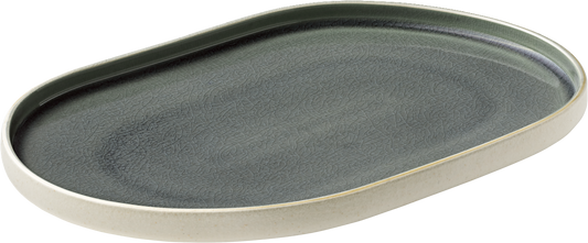 BHS tabletop AG NARA Platte oval grau 30cm für die Gastronomie