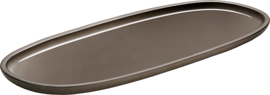 BHS tabletop AG Platte oval coup taupe 35x15cm für Foodpräsentation