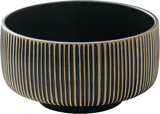 BHS tabletop AG Schüssel rund Relief black/white 15cm für professionelle Gastronomie