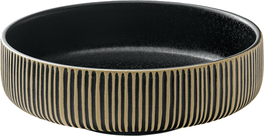 BHS tabletop AG Schüssel rund Relief black/white 16cm für Gastronomie und professionelle Nutzung