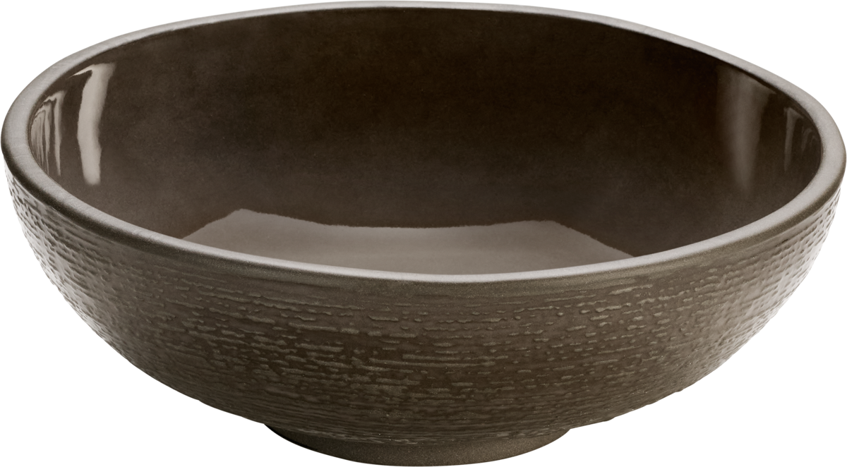 BHS tabletop AG Schüssel rund Struktur taupe, ideal für Gastronomie und Foodpräsentation.