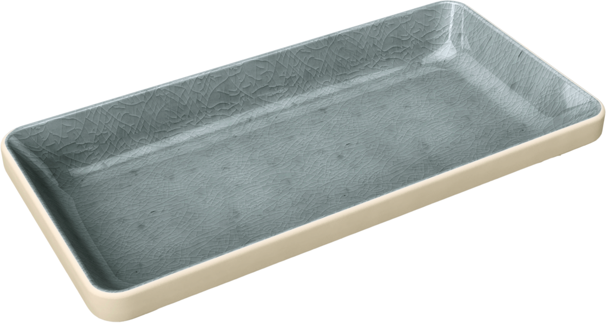 BHS tabletop AG Schale rechteckig stapelbar grau 18x9cm für Gastronomie