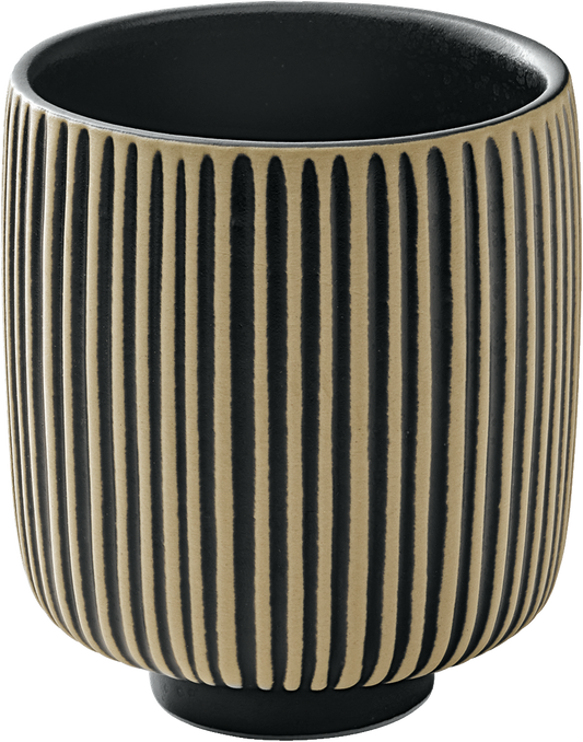 BHS tabletop AG NARA Becher Relief in schwarz/weiß für Gastronomie