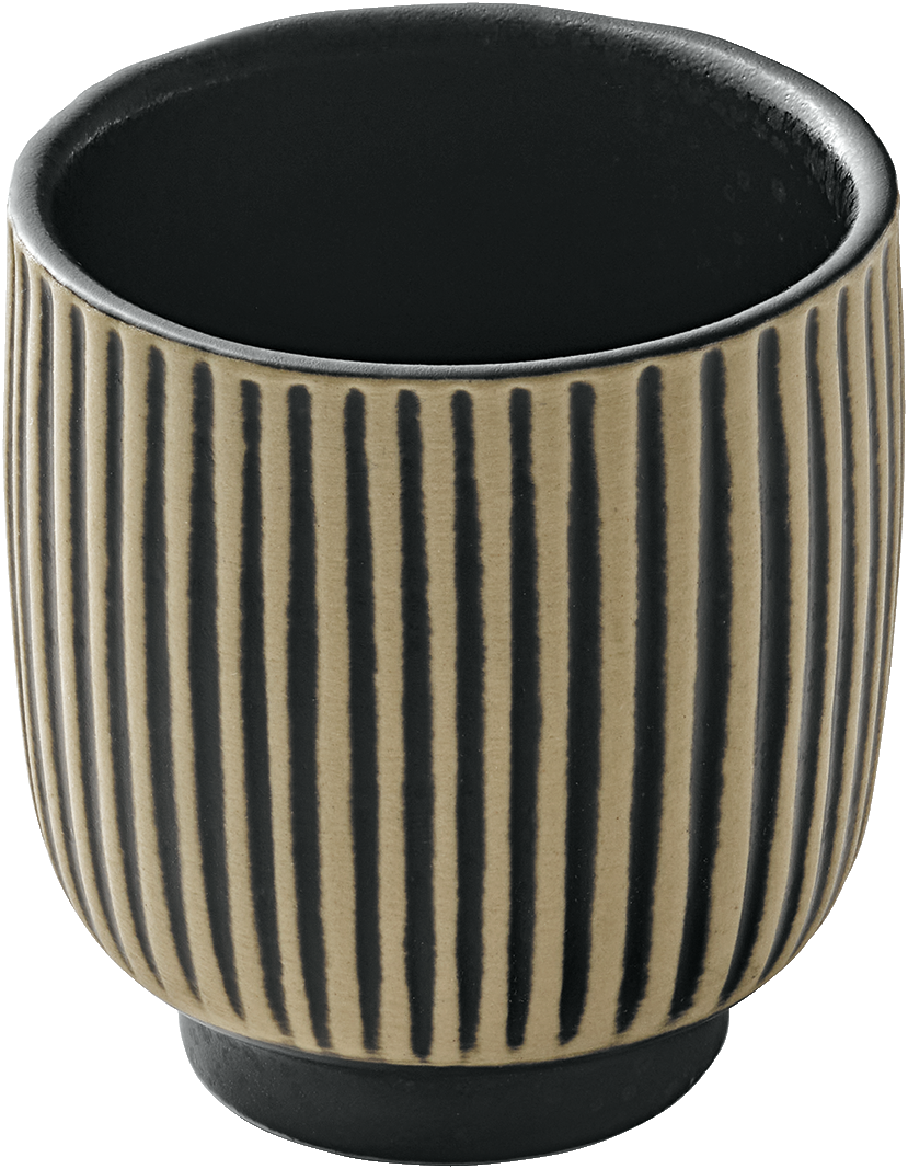 BHS tabletop AG Obertasse Relief black/white 0.10l für Gastronomie