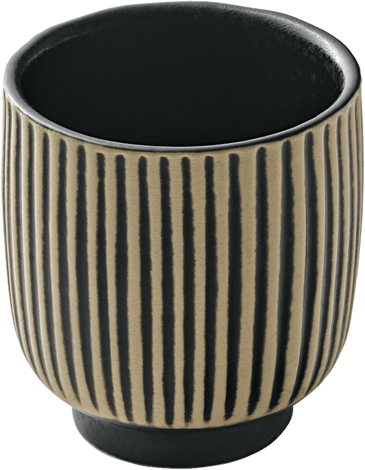 BHS tabletop AG Obertasse Relief black/white 0.10l für Gastronomie