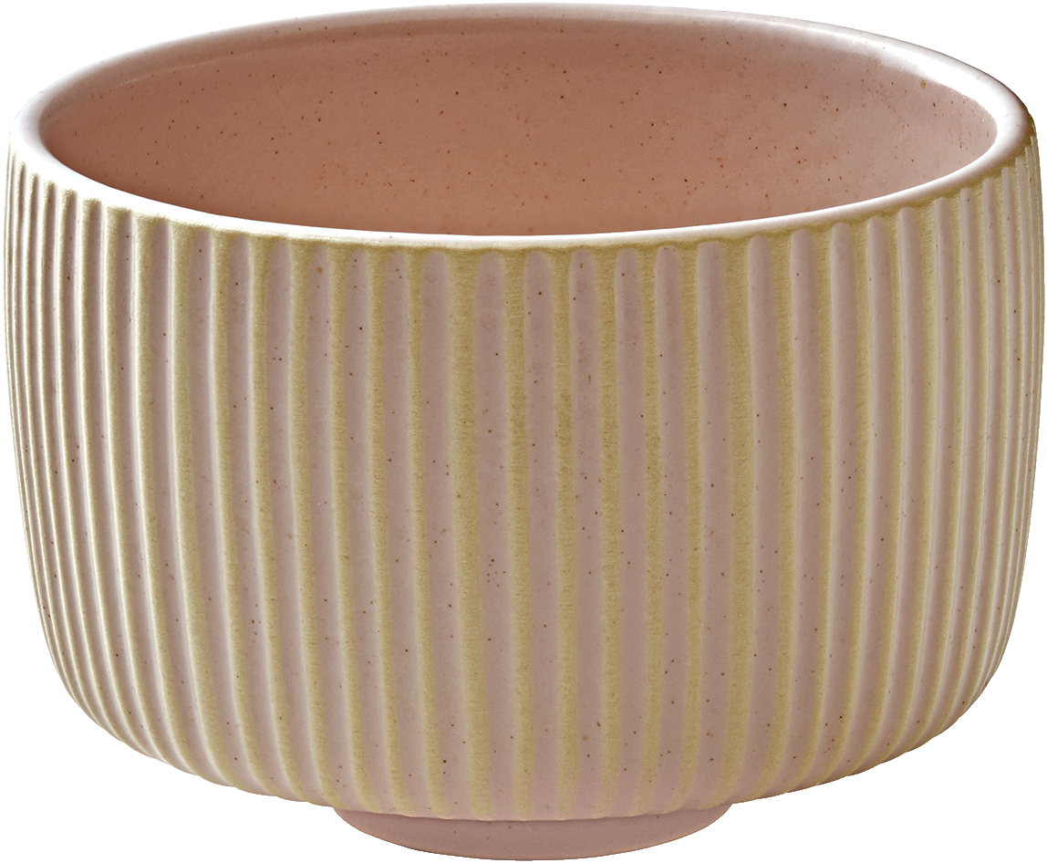 BHS tabletop AG NARA Becher Relief rosé 0.30l für stilvolle Getränkepräsentation