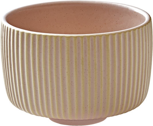 BHS tabletop AG NARA Becher Relief rosé 0.30l für stilvolle Getränkepräsentation