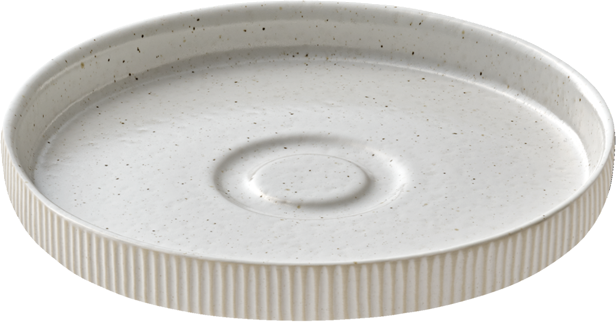 BHS tabletop AG Untertasse rund Relief 15cm für den gedeckten Tisch