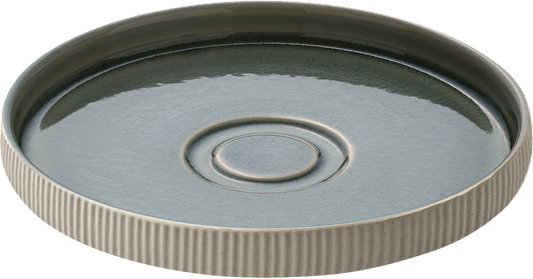 BHS tabletop AG Untertasse rund Relief grau 15cm für Gastronomie