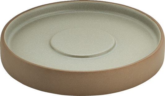 BHS tabletop AG 2IN1 Teller/Untertasse rund beige/grey 16cm