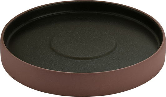 BHS tabletop AG Teller/Untertasse rund brown/black 16cm für die Gastronomie
