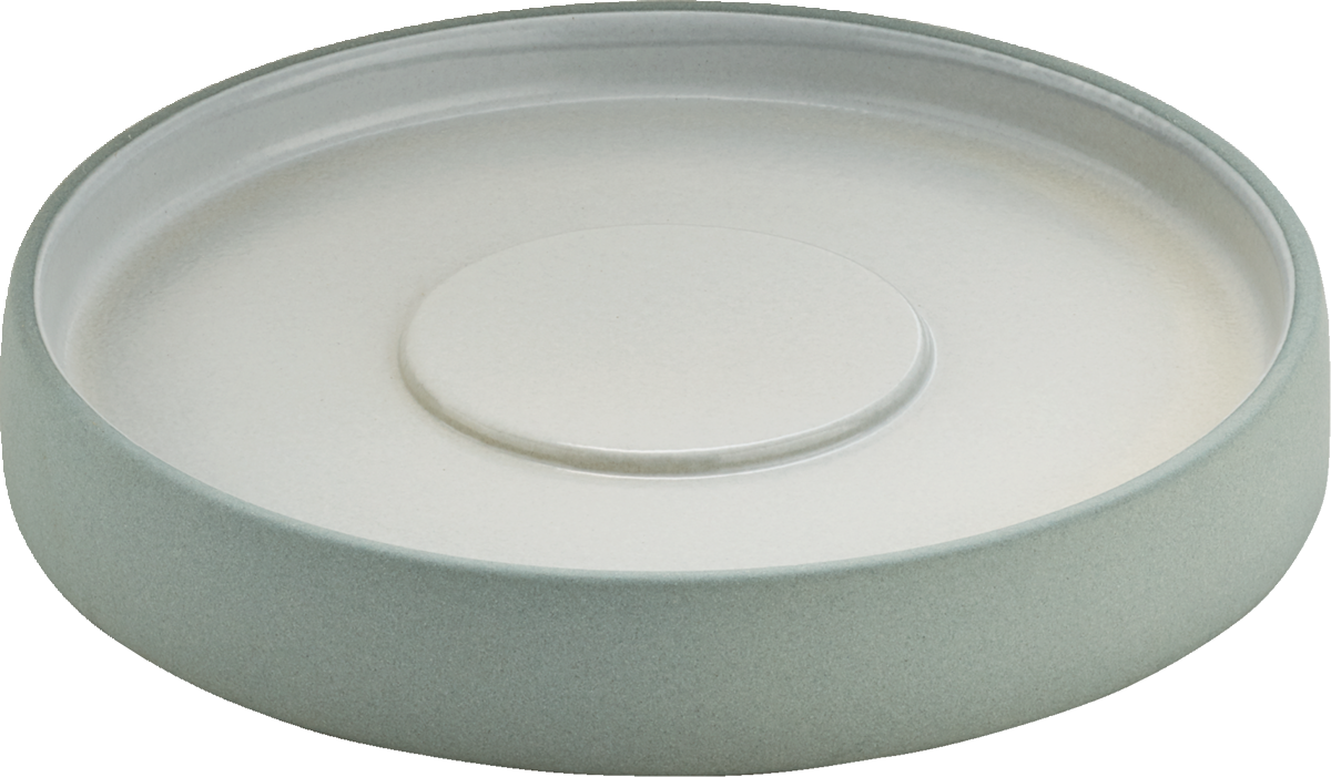 BHS tabletop AG Teller/Untertasse rund grey/white 16cm für professionelle Gastronomie