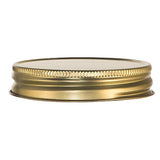 Libbey Gold Metal Lid -DRINKING JARS-, Libbey ID: 92136 , Ø: 7,5 cm, H: 1 cm