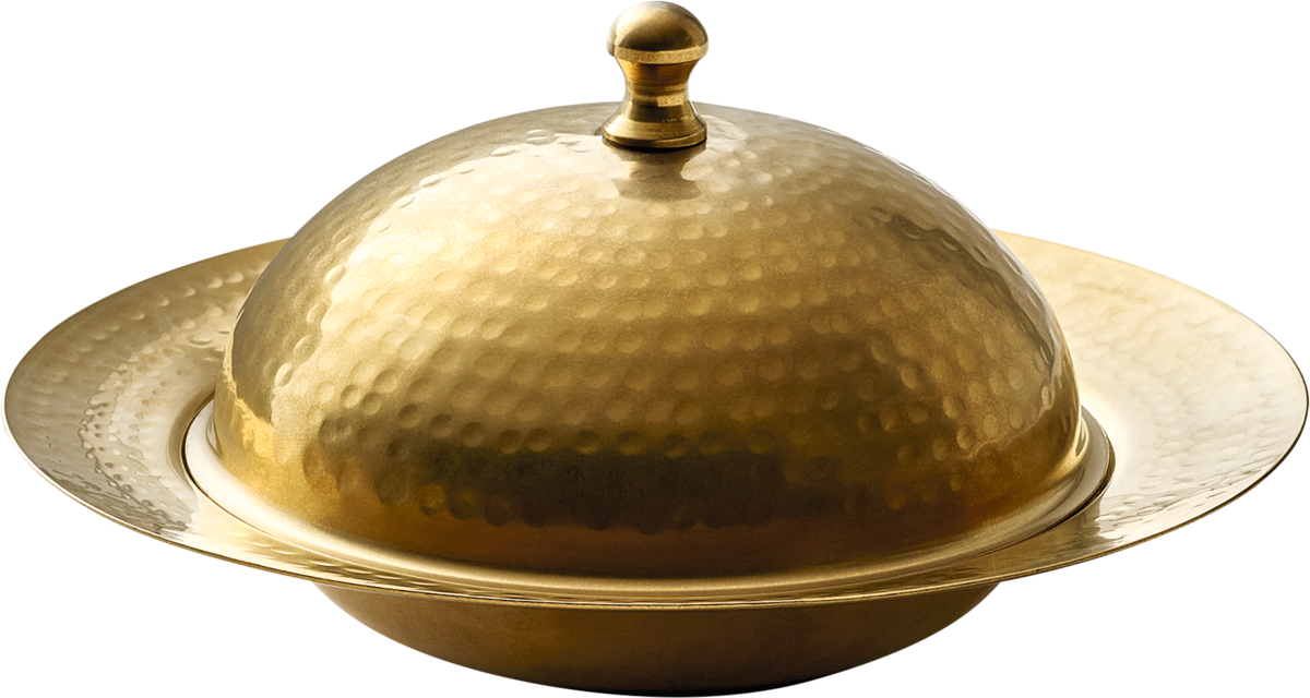 BHS tabletop AG runder Teller mit Cloche aus Edelstahl für die Gastronomie