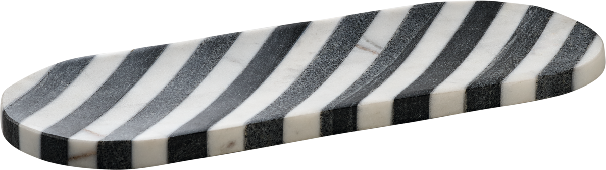 BHS tabletop AG Marmorplatte oval 32x12cm für elegante Speisenpräsentation