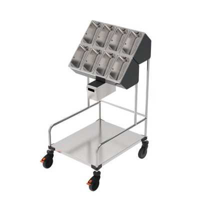 Rieber Tablett- & Besteckwagen für Gastronomie mit Serviettenspender