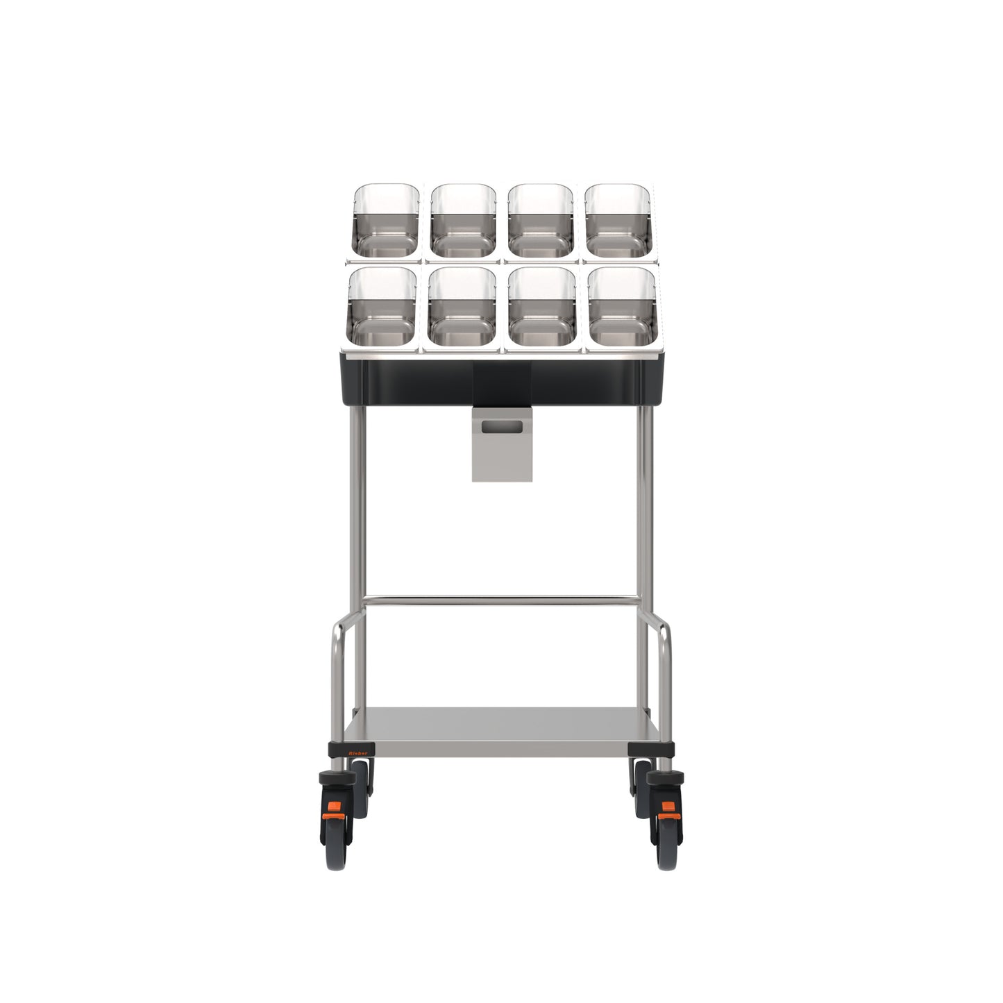 Rieber Tablett- & Besteckwagen für Gastronomie mit Serviettenspender