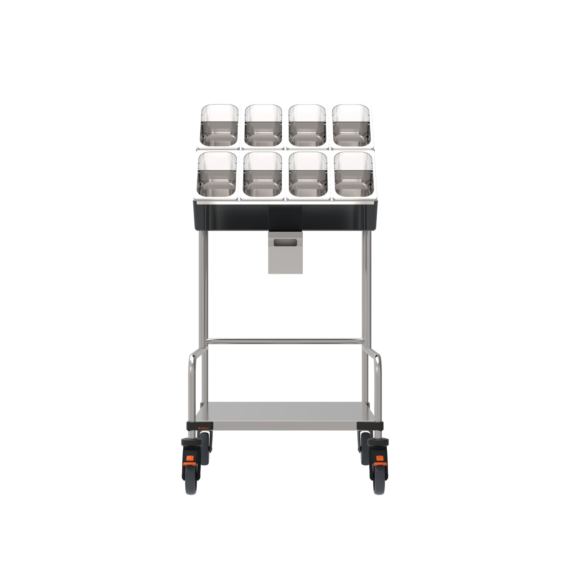 Rieber Tablett- & Besteckwagen für Gastronomie mit Serviettenspender