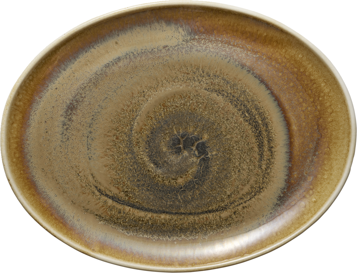 BHS tabletop AG Platte oval coup 31x24cm für die Präsentation von Speisen.