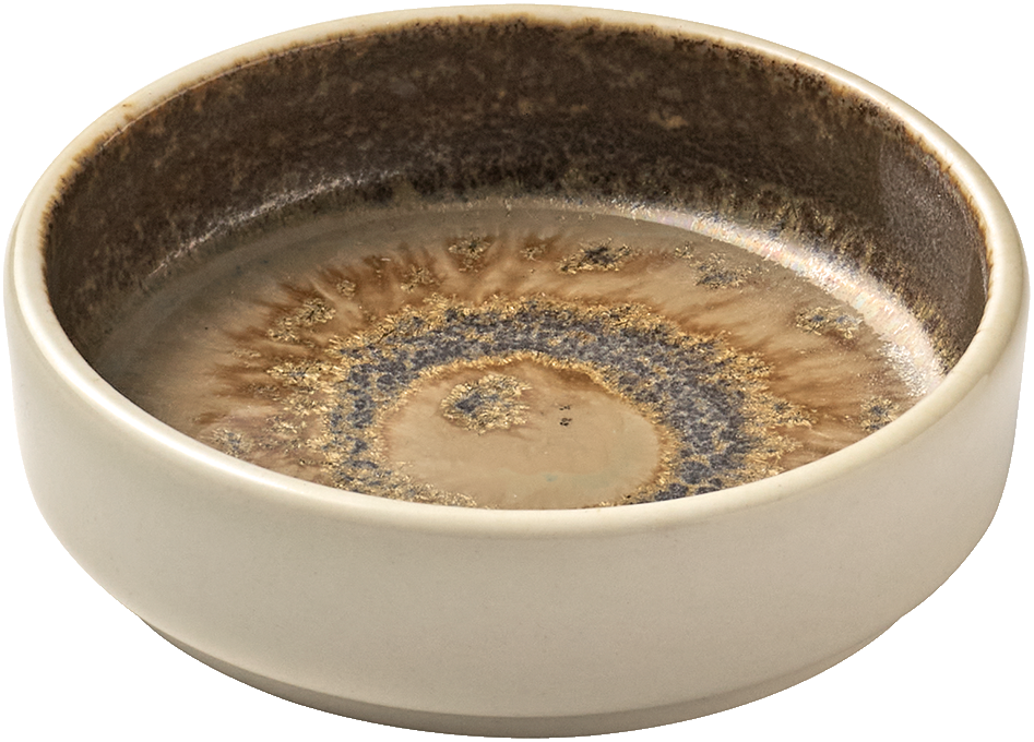 BHS tabletop AG Schälchen rund 8cm aus Vitreous China für die Präsentation von Beilagen.