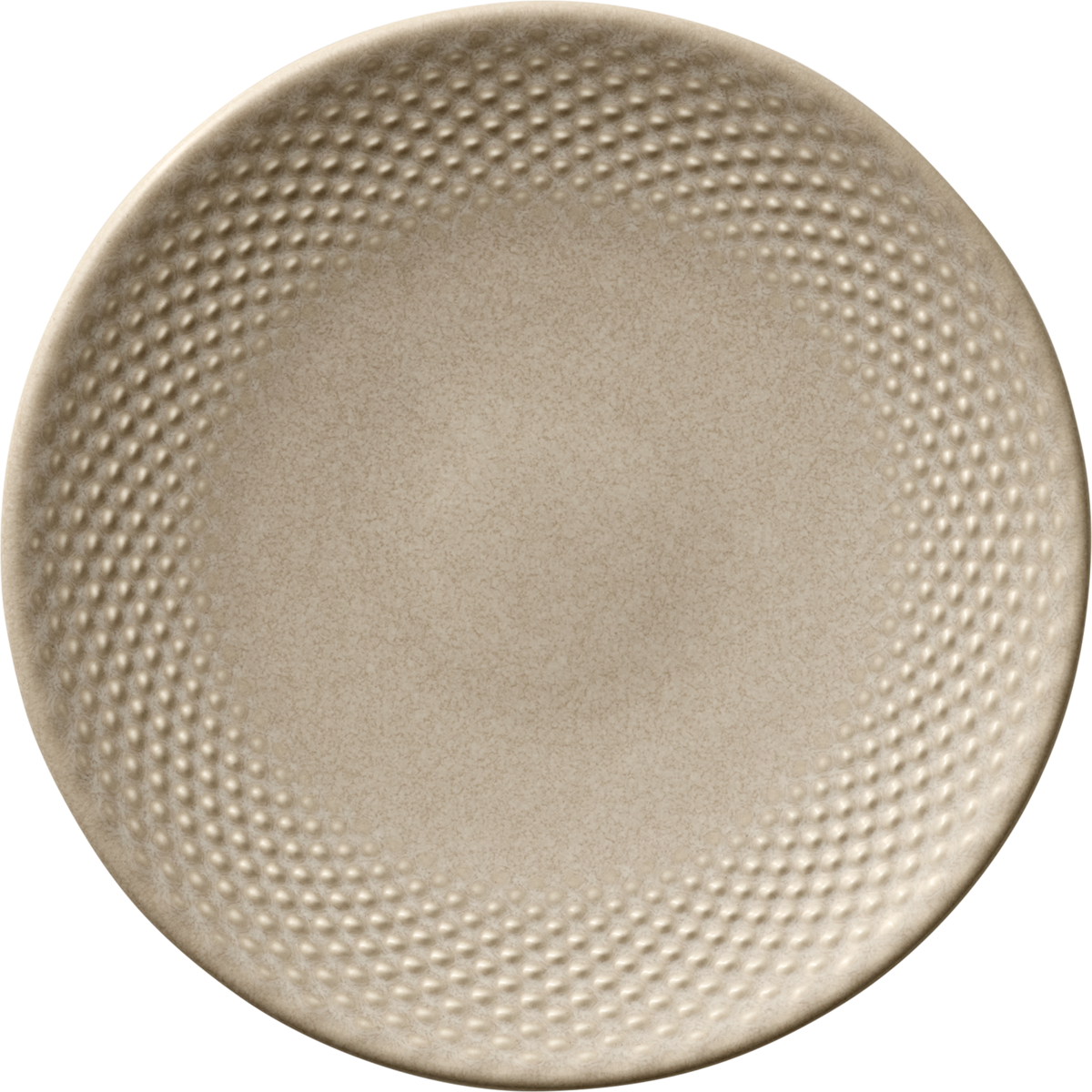 BHS tabletop AG Teller flach rund coup Relief almond 17cm für elegante Speisenpräsentation