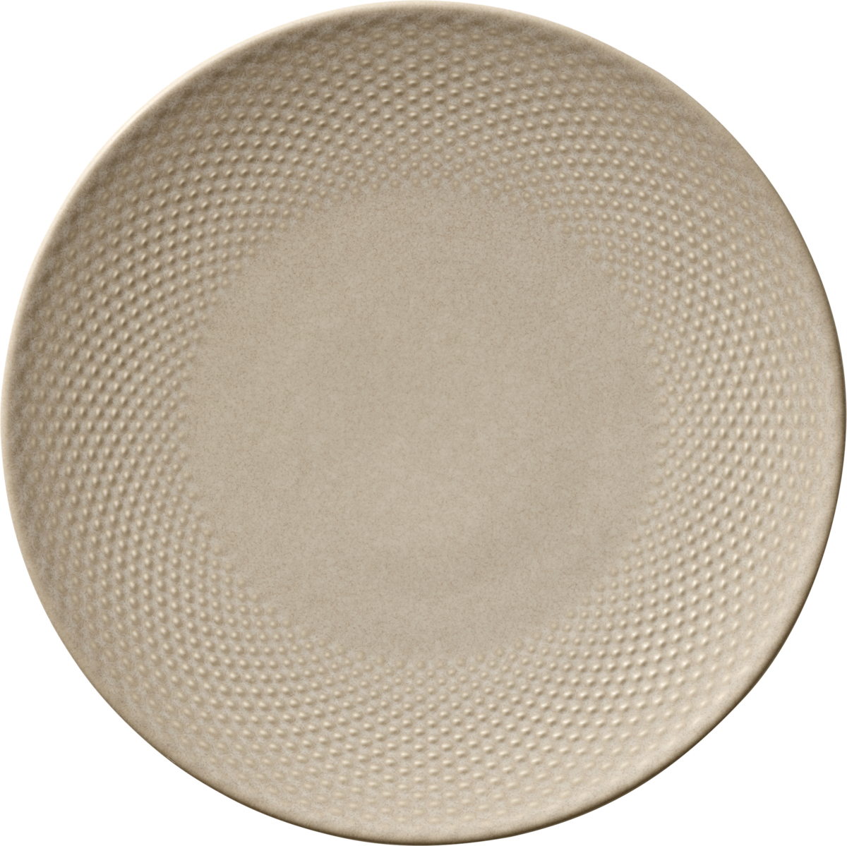 BHS tabletop AG Teller flach rund coup Relief almond 24cm für die elegante Speisenpräsentation
