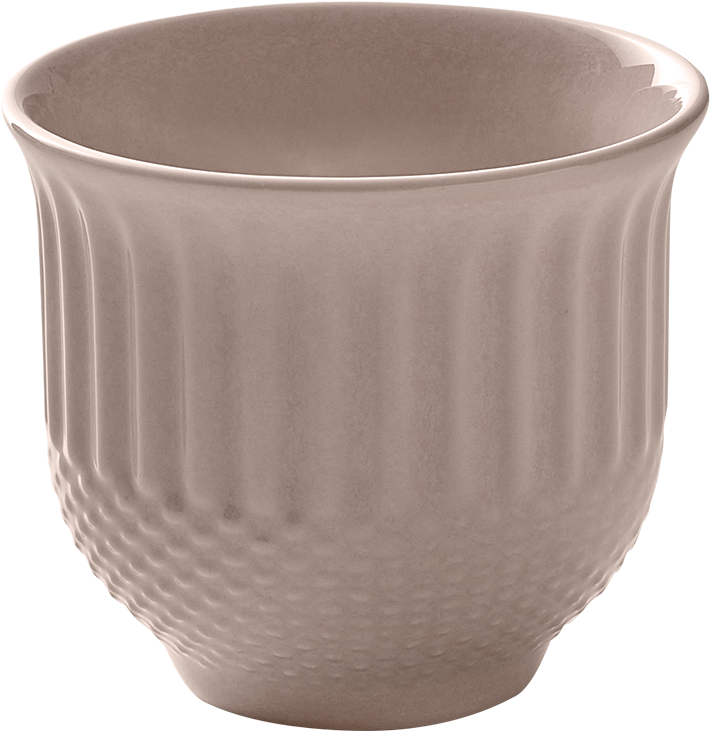 BHS tabletop AG Obertasse Relief blush 0.08l – ideal für Desserts und kleine Portionen