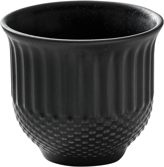 BHS tabletop AG Obertasse Relief coal 0.08l für Gastronomie und stilvolle Präsentation