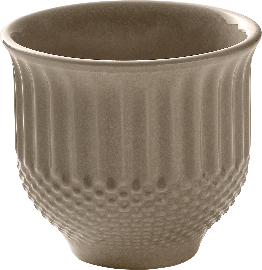 BHS tabletop AG Becher Relief almond 0.30l - ideal für Gastronomie und gedeckte Tische