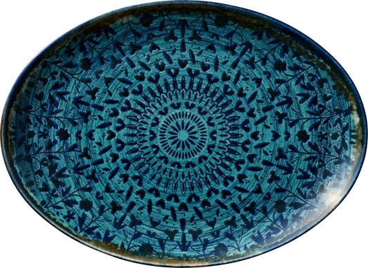 BHS tabletop AG ovale Platte coup indigo 32x24cm für Gastronomie