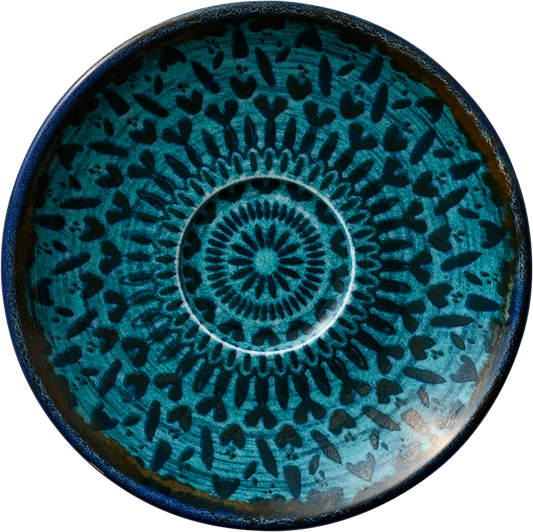 BHS tabletop AG Untertasse rund indigo 12cm für die gastronomische Präsentation von Speisen.