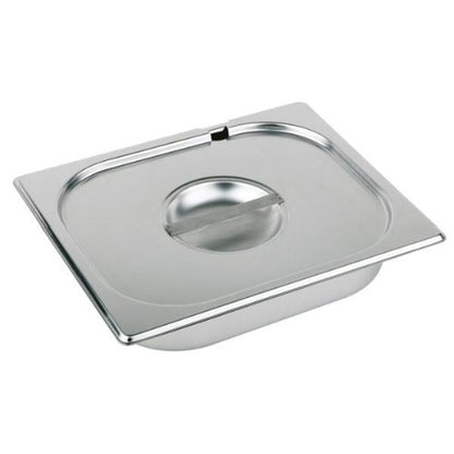 APS GN 2/3 Deckel aus Edelstahl mit Löffelaussparung für Gastronomie