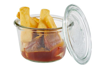 APS Weck-Glas Set mit Deckel für die professionelle Gastronomie.
