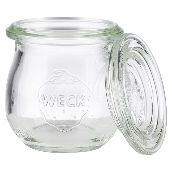APS Weck-Glas mit Deckel, 12er Set, Mini-Tulpenform für die Aufbewahrung von Lebensmitteln