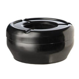 APS Windaschenbecher -GLEAM- , Ø 10 cm, H: 4 cm , Melamin, schwarz