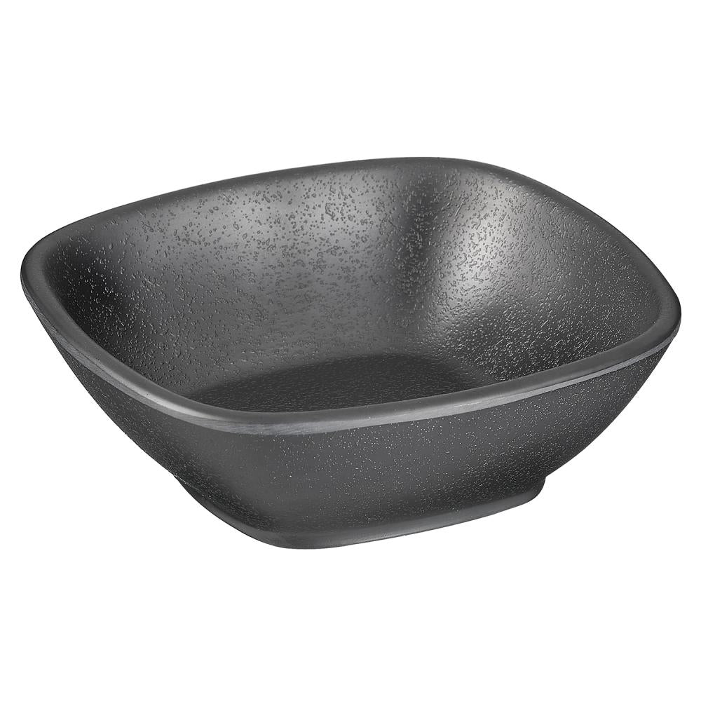 APS Schale -ZEN- aus Melamin in schwarz, ideal für Gastronomie und Catering.
