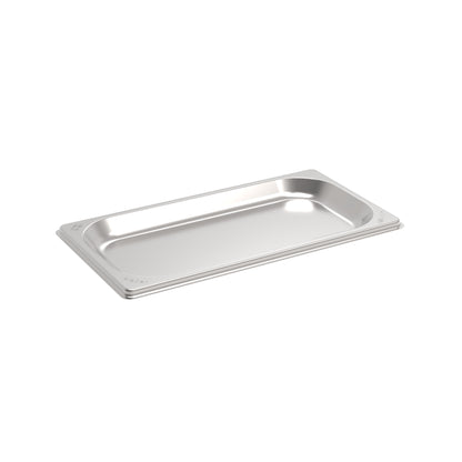 Rieber GN-Behälter 1/3 020 aus Edelstahl für hygienische Lagerung und Transport.