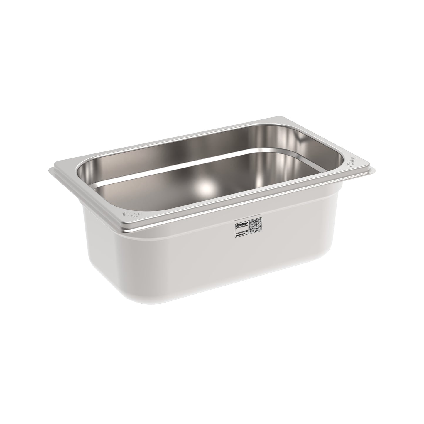 Rieber GN-Behälter 1/4 100 - Edelstahlbehälter für die Gastronomie