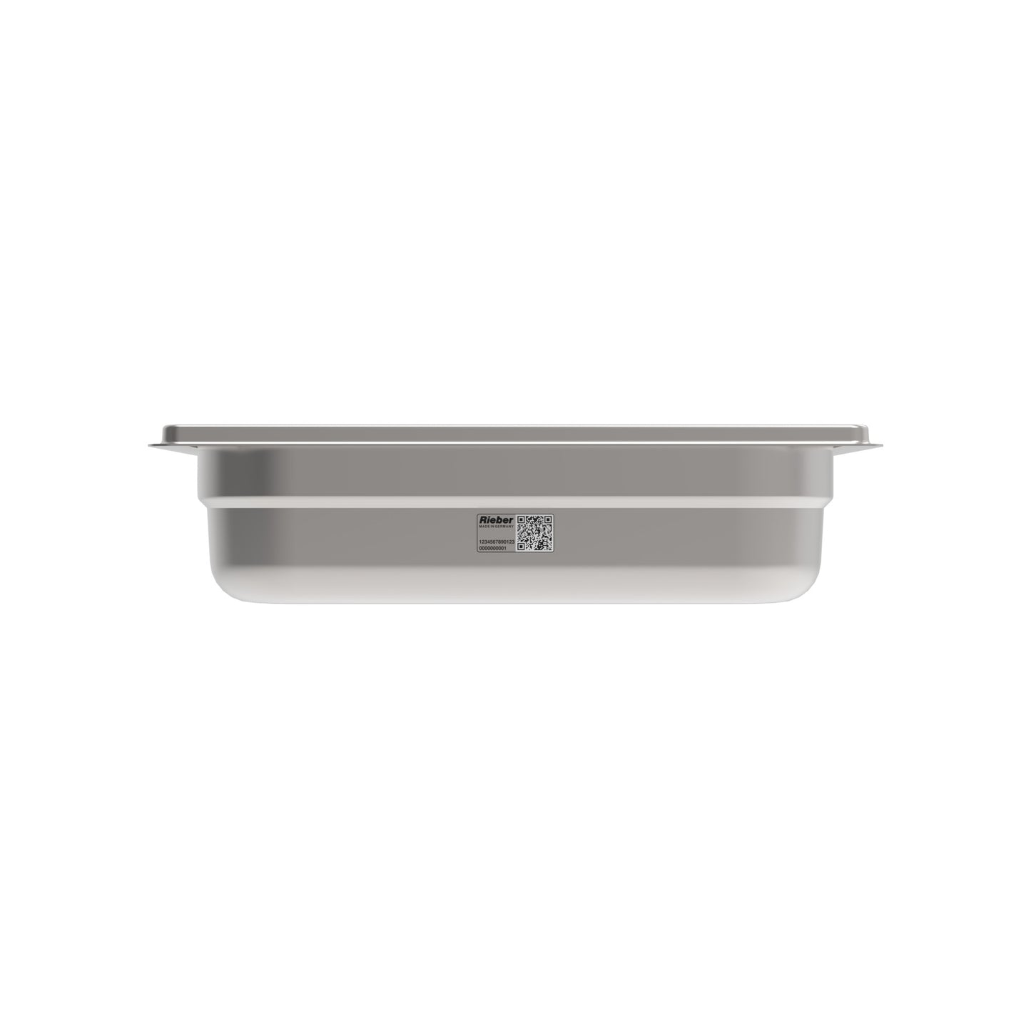 Rieber GN-Behälter 1/4 065 aus Edelstahl für Lagerung und Transport von Speisen