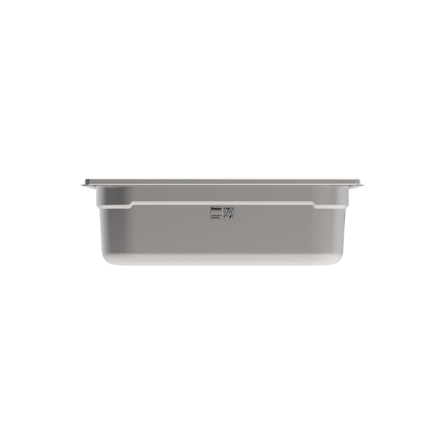 Rieber GN-Behälter 1/2 100 aus Edelstahl für hygienische Lagerung und Transport