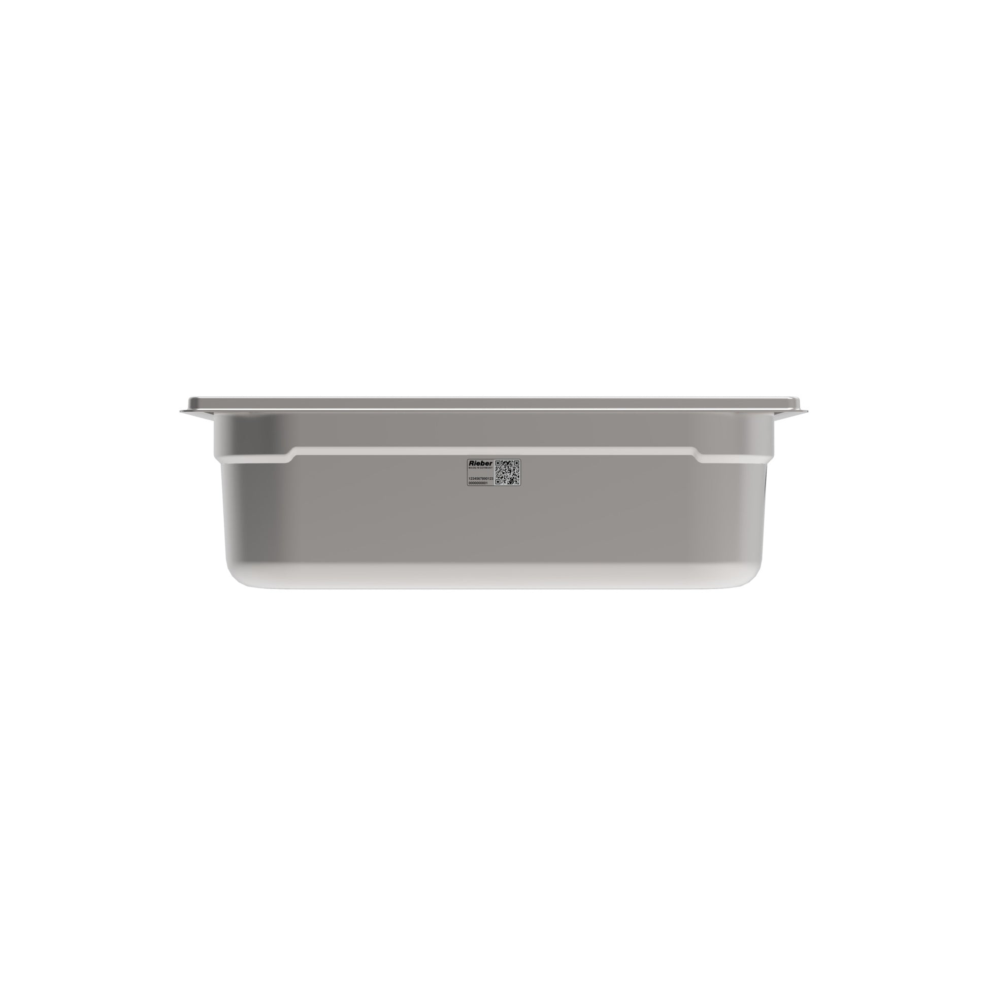 Rieber GN-Behälter 1/2 100 aus Edelstahl für hygienische Lagerung und Transport