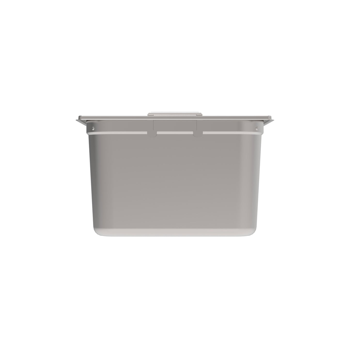 Rieber GNONE®-Behälter 2/3 200 mit Fallgriffen für hygienisches Lagern und Transportieren von Speisen.