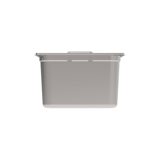 Rieber GNONE®-Behälter 2/3 200 mit Fallgriffen für hygienisches Lagern und Transportieren von Speisen.
