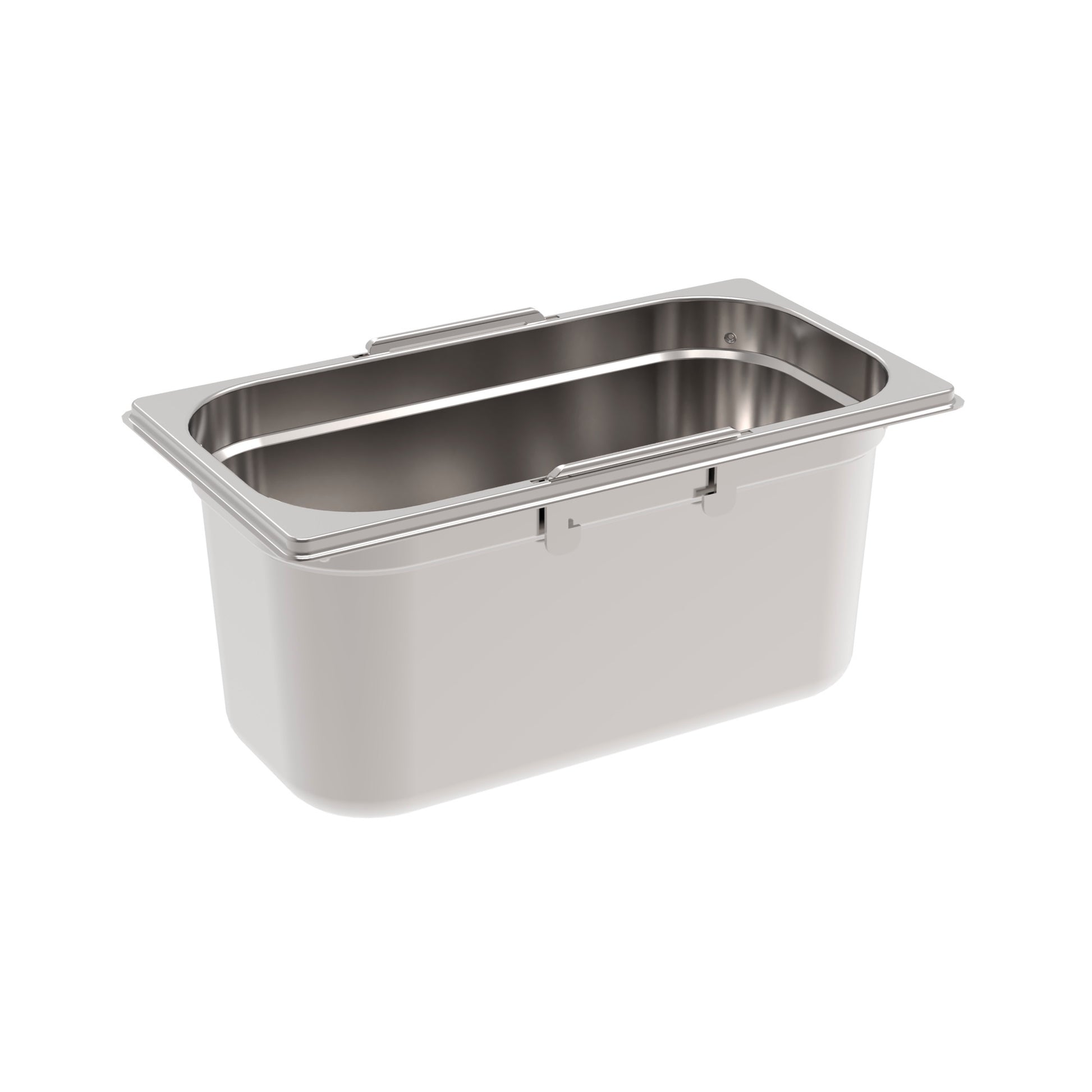Rieber GNONE®-Behälter 1/3 150 mit Fallgriffen für hygienische Lagerung und Transport