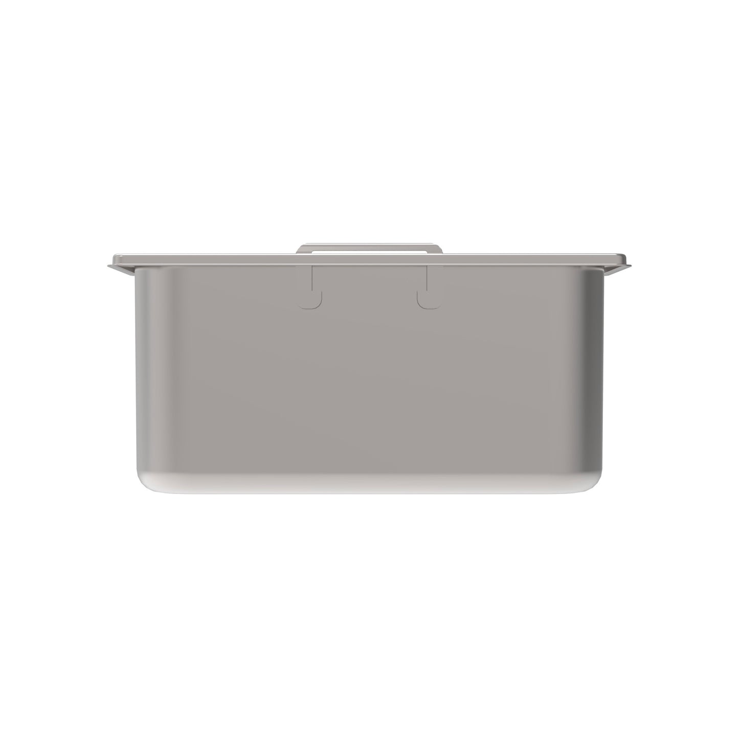 Rieber GN-Behälter 2/8 150 mit versenkbaren Griffen für hygienische Lagerung