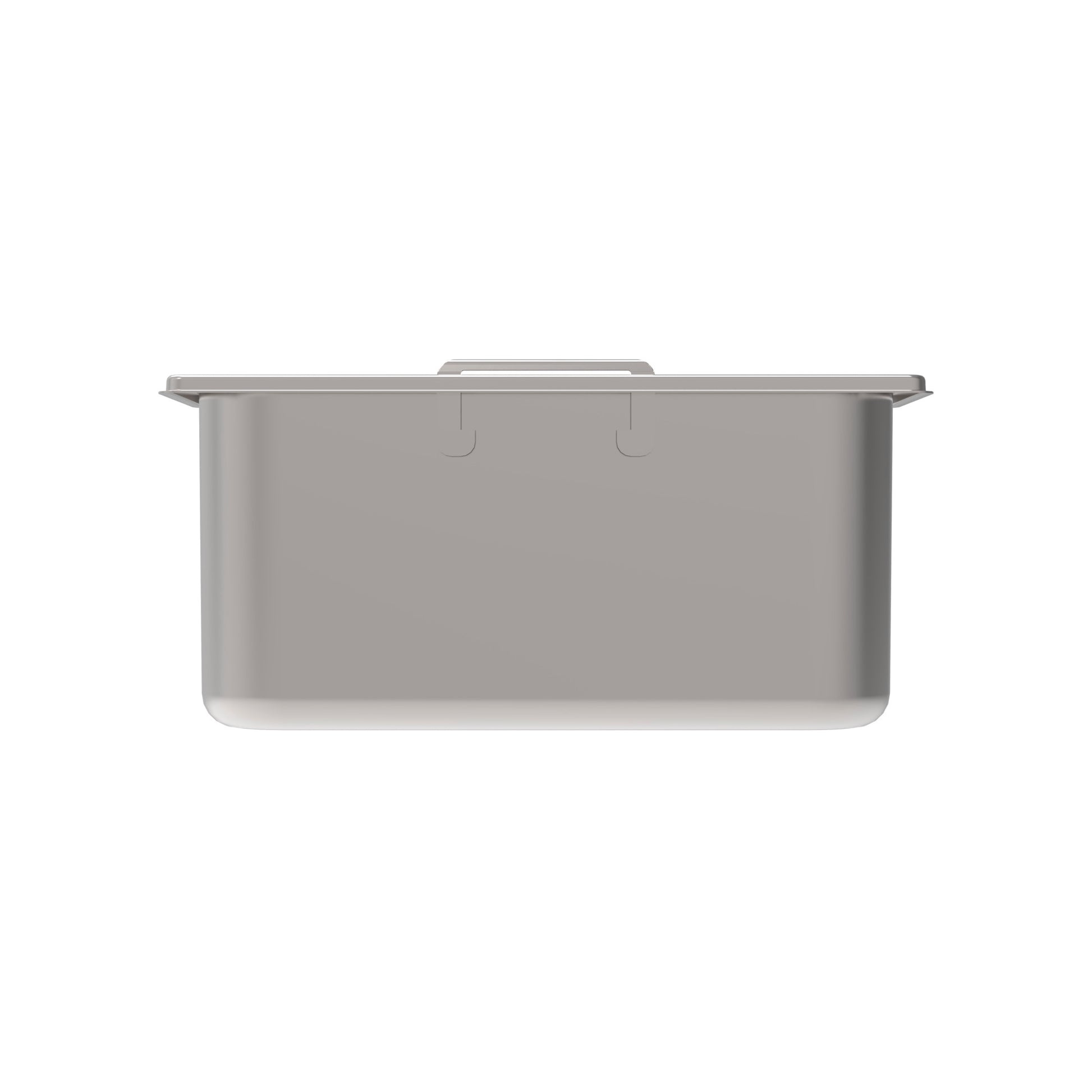 Rieber GN-Behälter 2/8 150 mit versenkbaren Griffen für hygienische Lagerung