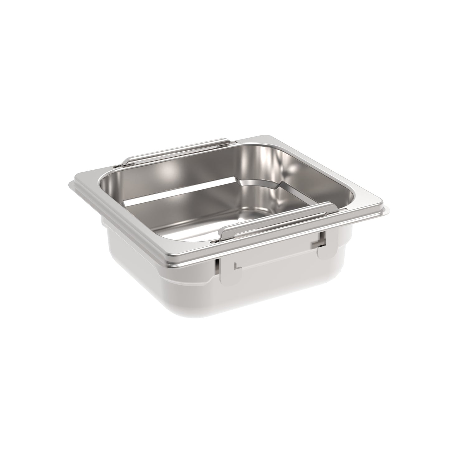 Rieber GN-Behälter 1/6 065 mit versenkbaren Fallgriffen für die Gastronomie