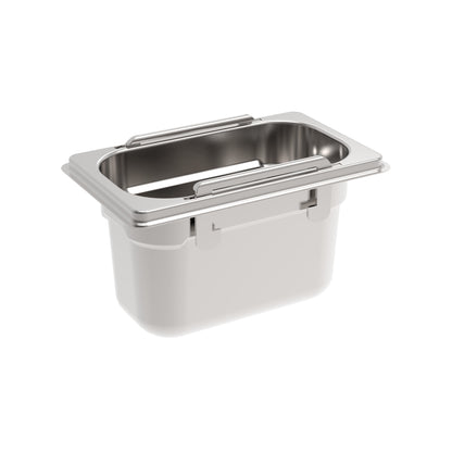 Rieber GN-Behälter 1/9 mit versenkbaren Griffen für hygienische Lagerung