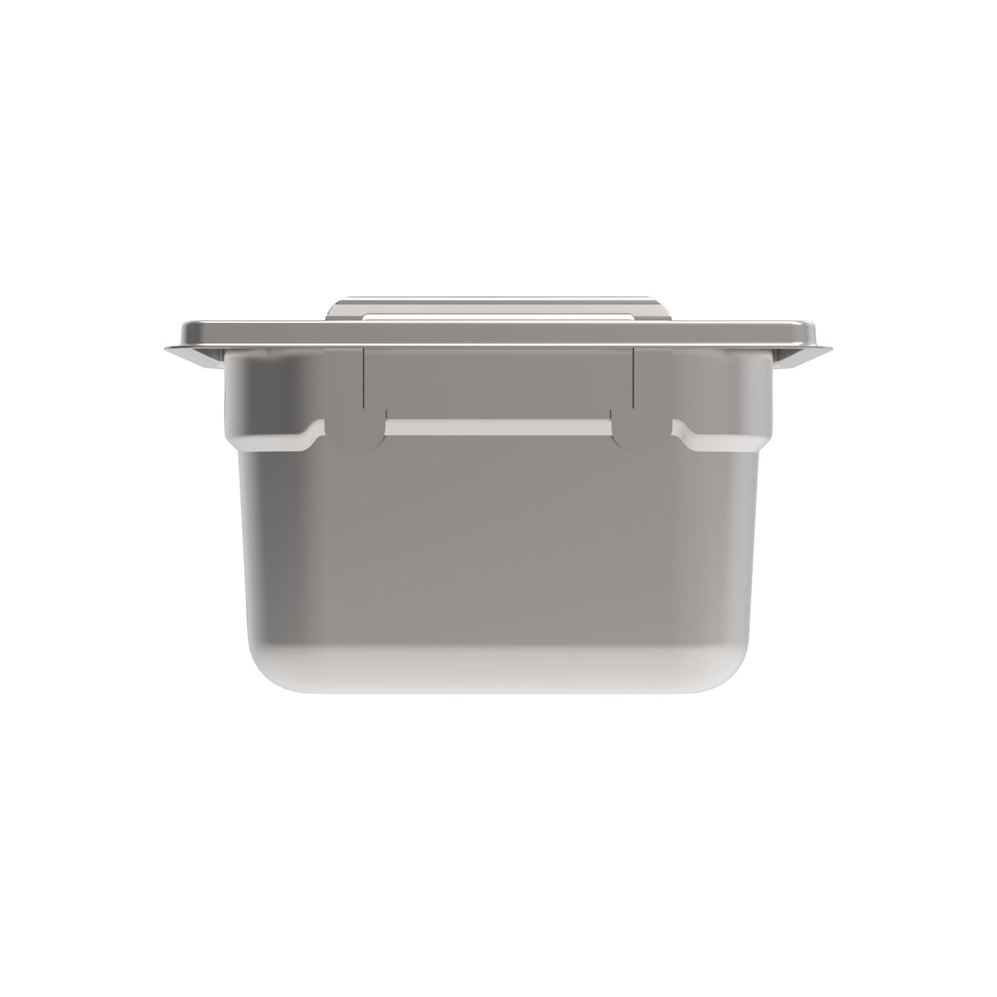 Rieber GN-Behälter 1/9 mit versenkbaren Griffen für hygienische Lagerung